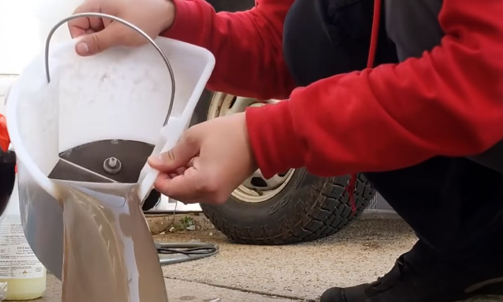 1. Empty Dirty Water Bucket!