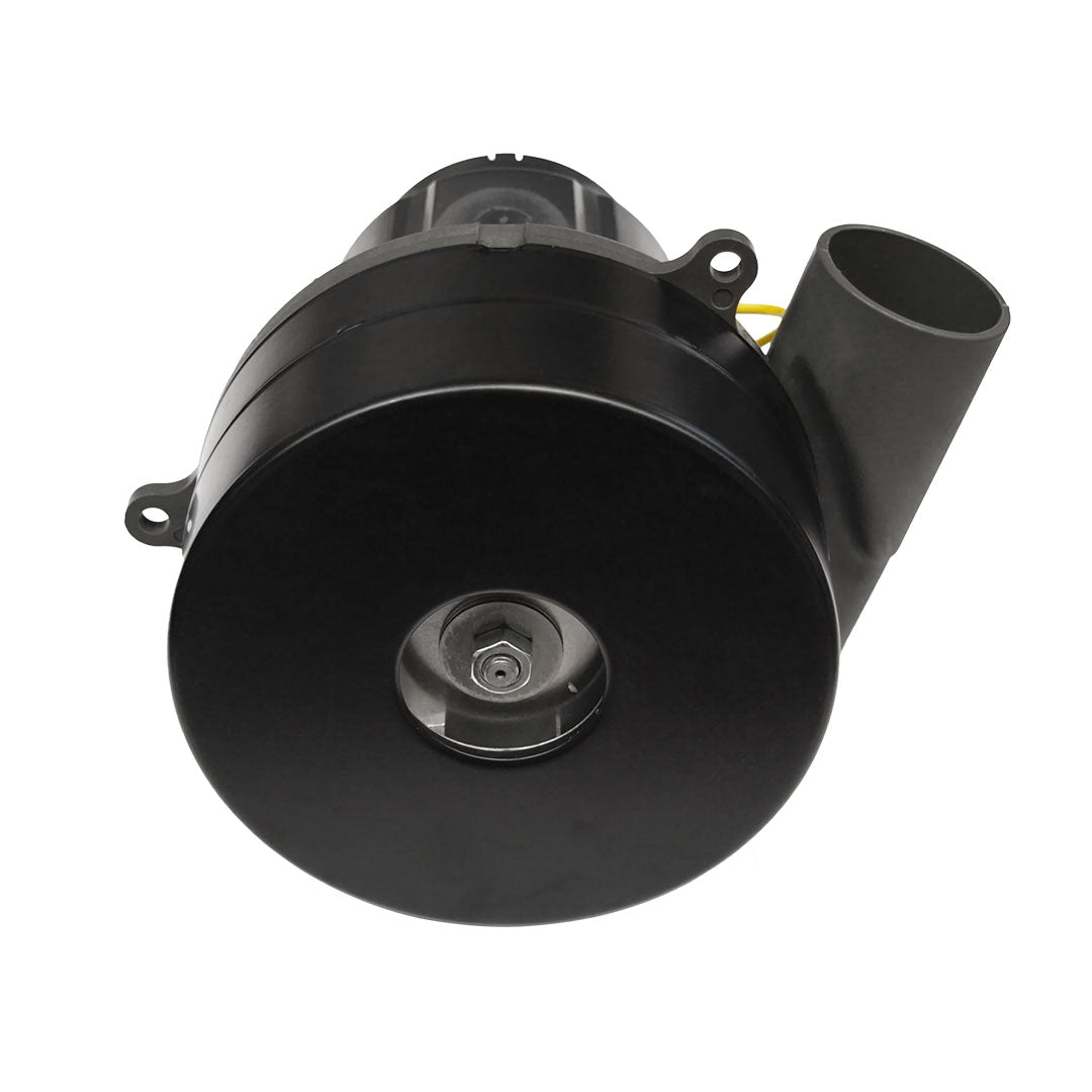 Durable black replacement motor with side vent for Aqua Pro Vac.