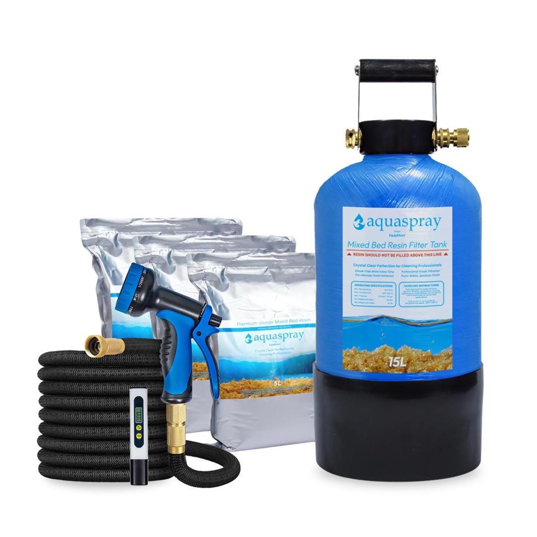 4 Gallon Deionizing Resin Tank Kit with Sprayer, Hose, and TDS Meter